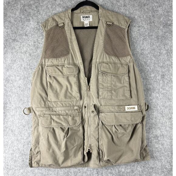 Domke PhoTOGS Vest Mens Large Khaki Mesh Utility Photographer Fishing Outdoor - Picture 1 of 13